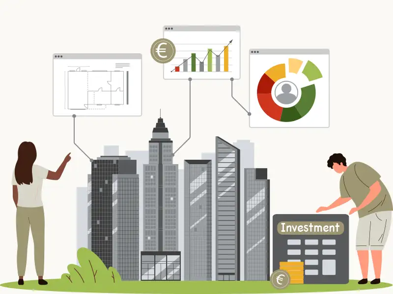 Illustration: Bauobjekte in Planung