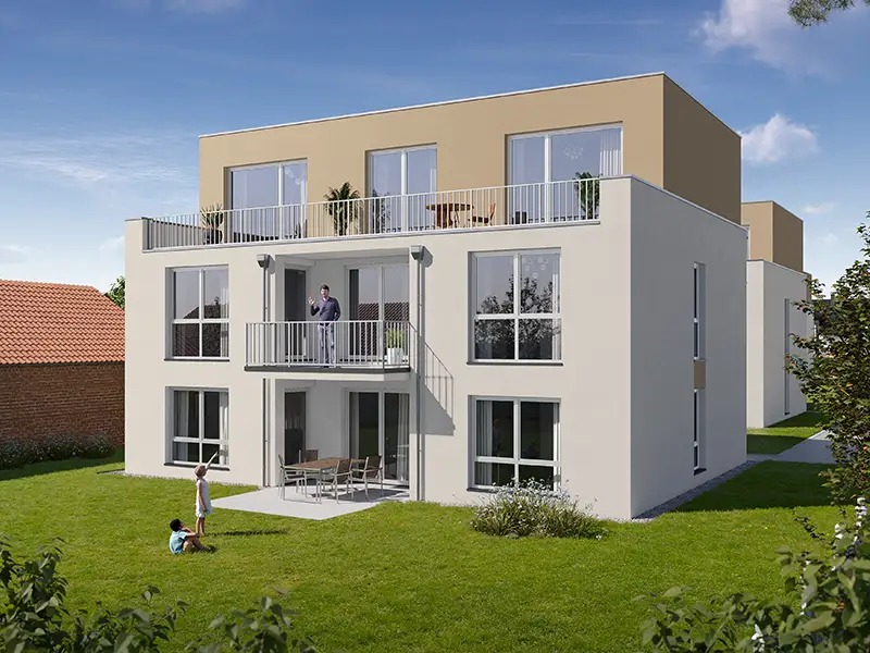 3-Familienhaus: 63512 Hainburg, Offenbach (Kreis), 3-Familienhaus – Visualisierung