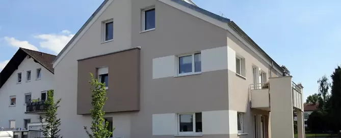 Rochner & Stahl Immobilien GmbH: Mehrfamilienhaus Heydnstr. 7, 63743 Obernau – Vorderansicht