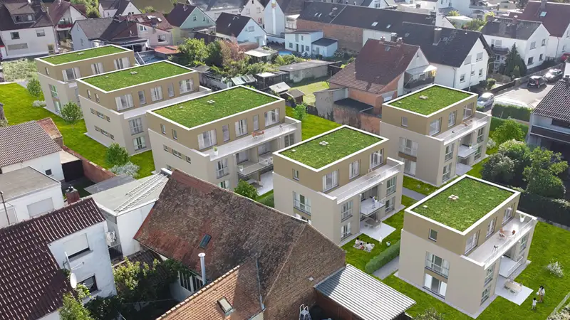 Hainburg Visualisierung 6 Mehrfamilienhäuser